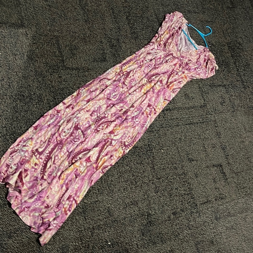 NINE West cross front maxi dress M - Picture 5 of 8
